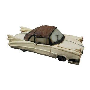 K's Collection White Vintage Car Display Model Paperweight
